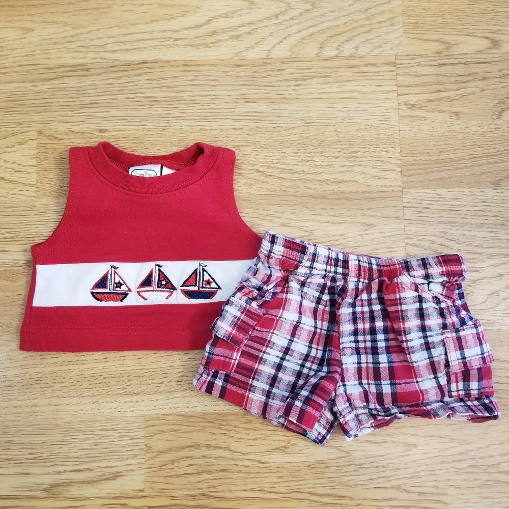 Baby Connection Sailboat Tank / Shorts Set